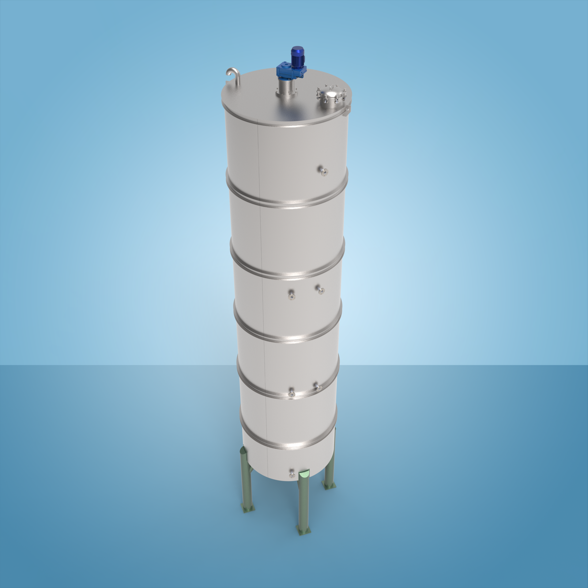 Precision temperature-controlled crystallization tank for palm oil refining