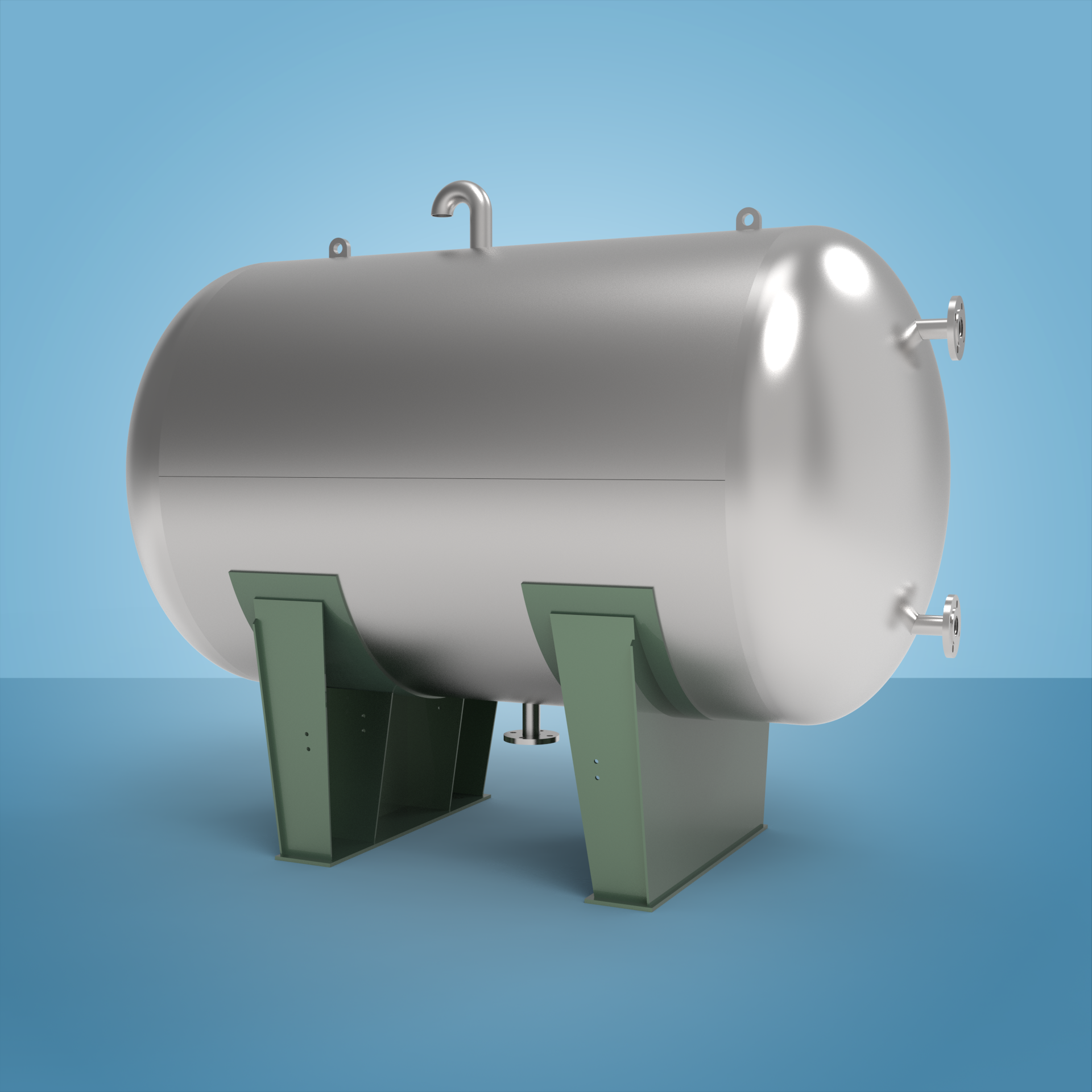 Fully automatic ion exchange soft water tank