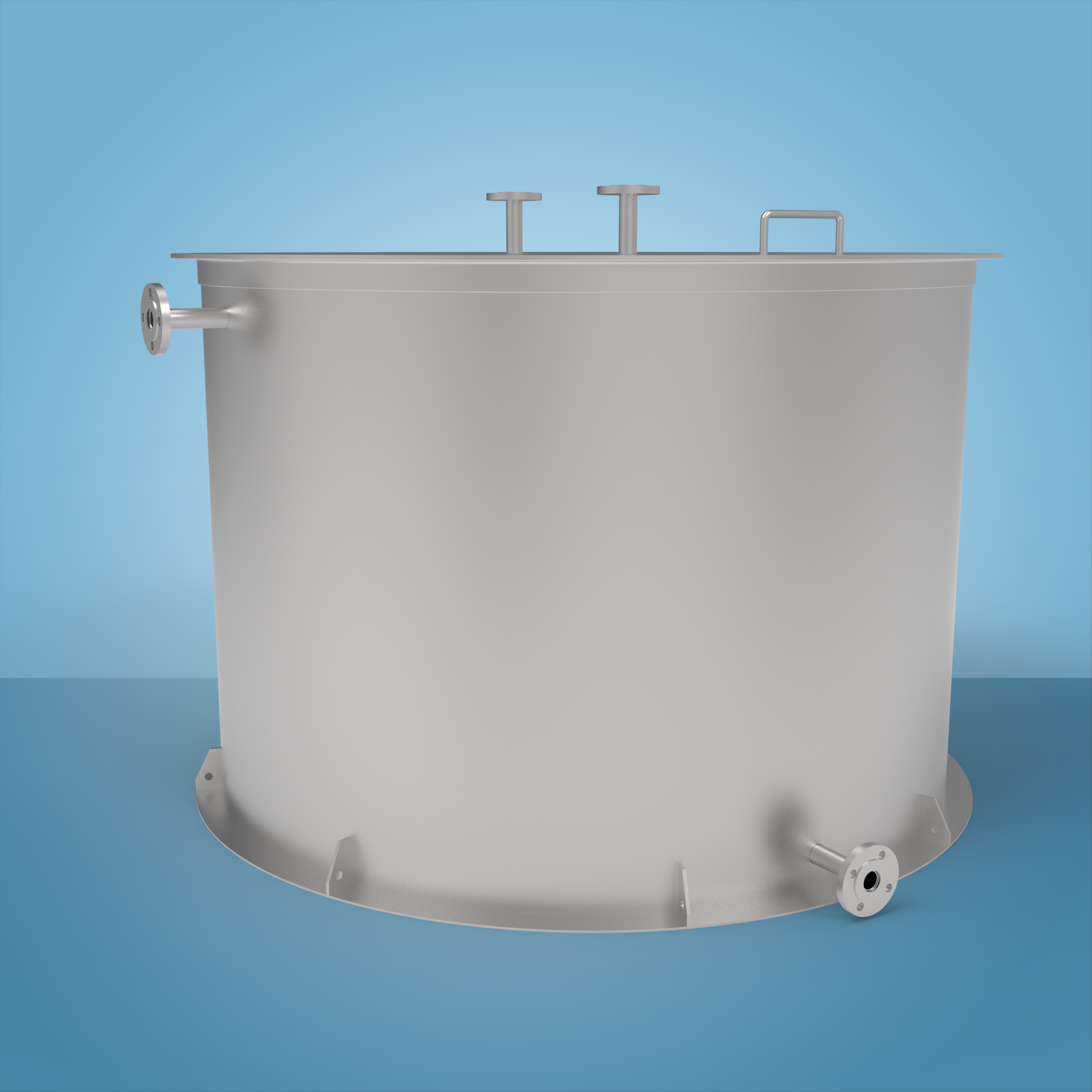 Oil refining deacidification and alkali preparation tank